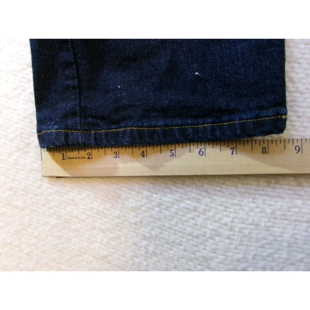 Diamond‎ Gusset Mens Dark Wash Stretch Denim Jeans Made in USA Blue 40x32